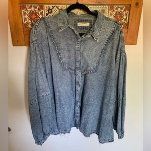 Free People Denim Long Sleeve